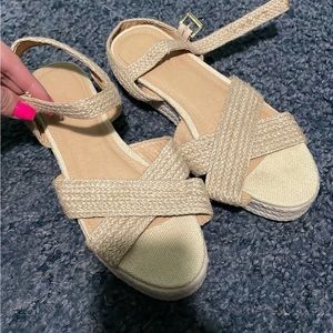 Tan sandals